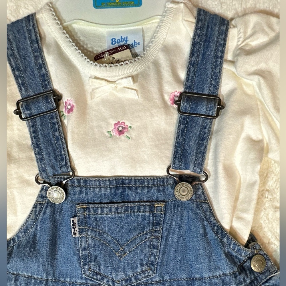Vintage Levi's & OshKosh B'gosh overall dress NWT - Picture 6 of 9